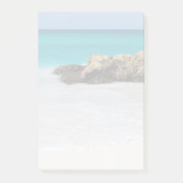 Foto för Azure Ocean Sandy Beach Faded-foto Post-it Block