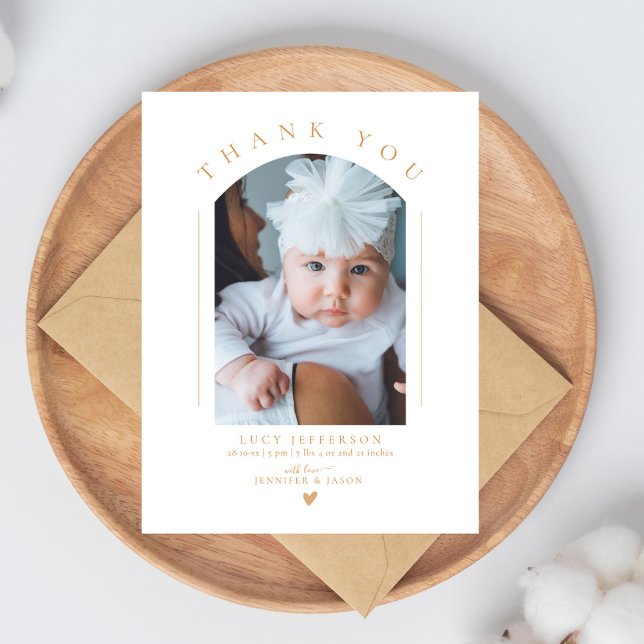 Foto för babyfoto med enkel Elegant Vykort (Skapare uppladdad)