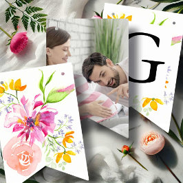 Foto för babyskor med Party-dekorfärg - vattenfärg Vimplar