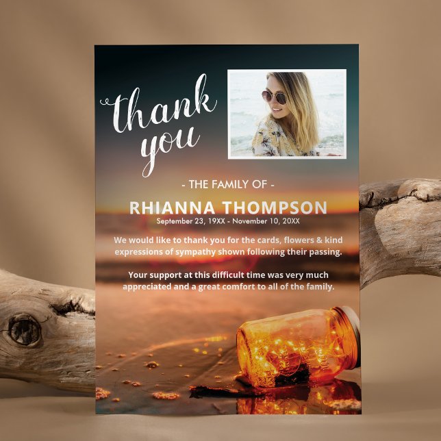 Foto för bågglingssympati tack kort (Skapare uppladdad)