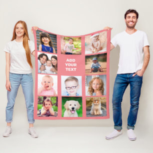 Foto för barnfamiljen Personlig Fleecefilt