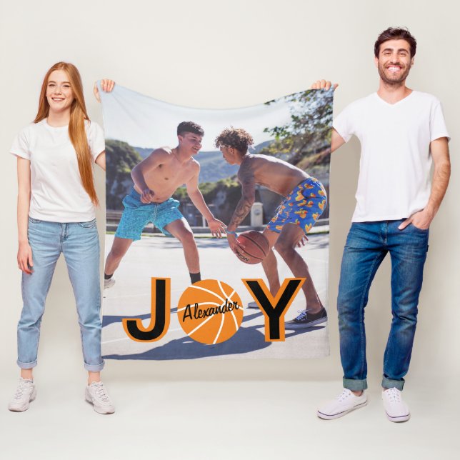 Foto för basketboll JOY Friends Fleecefilt (På plats)
