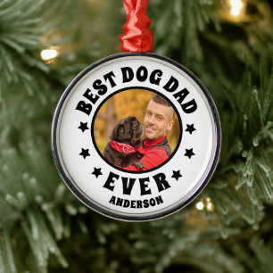 Foto för bästa Hund-Anpassningsbar någonsin i pers Julgransprydnad Metall