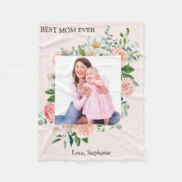Foto för bästa Mamma någonsin-Anpassningsbar Fleecefilt