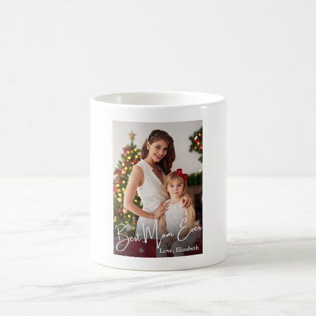 Foto för bästa Mamma någonsin-Anpassningsbar Kaffemugg (Center)