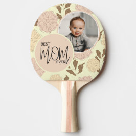 Foto för bästa Mamma någonsin-Blommönstret Pingisracket