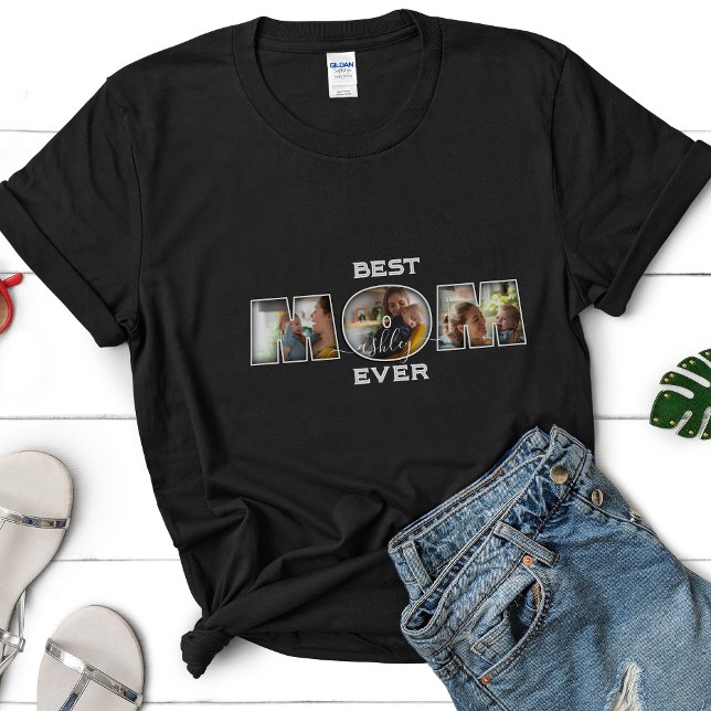 Foto för bästa Mamma någonsin Mors dag Gift Namn 3 T Shirt (Skapare uppladdad)