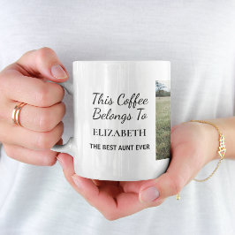 Foto för bästa Moster någonsin-Personlig Kaffemugg