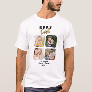 Foto för bästa Pappa Far 4-familjen T Shirt