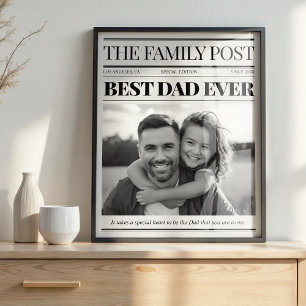 Foto för bästa Pappa någonsin-Anpassningsbarna i t Poster