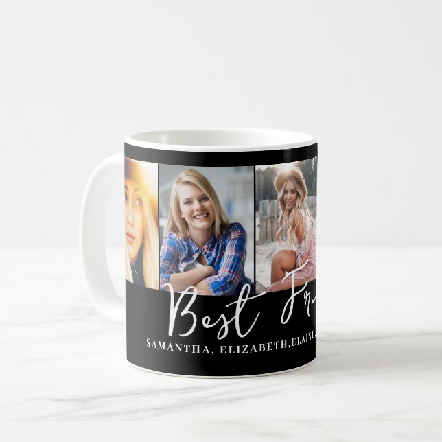Foto för bästa vänner för personlig kaffemugg (Framsida vänster)