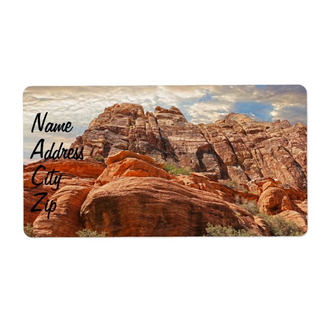 Foto för berg HDR Fraktsedel (Framsidan)