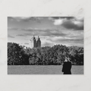 Foto för Black and White Central Park liggande Vykort