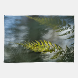 Foto för blommande natur kökshandduk