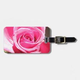 Foto för blommigt för rosa rosknoppblomma bagagebricka