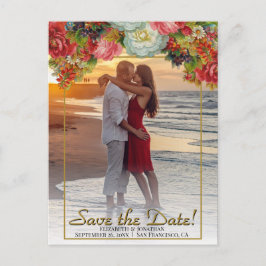 Foto för Blommigten Bröllop spara datum under höst Vykort