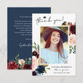Foto för  Blommigten Studenten Tack Kort