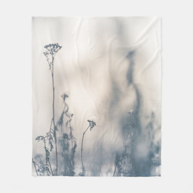 Foto för blommigtens natur fleecefilt (Framsidan)