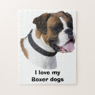 Foto för boxarehundporträtt pussel