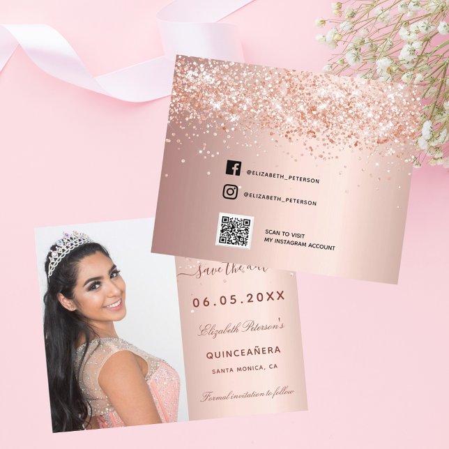 foto för budgetQuinceanera ro Spara datum (Skapare uppladdad)
