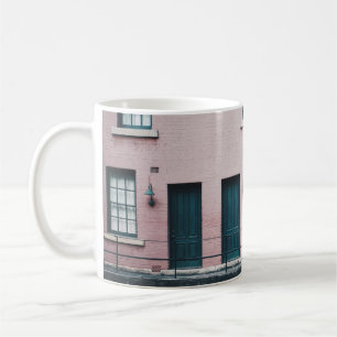FOTO FÖR BYGGNAD MED TRAPPOR KAFFEMUGG