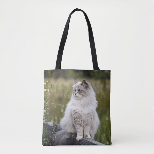 Foto för Cat Lover-Personlig Tygkasse (Framsida)
