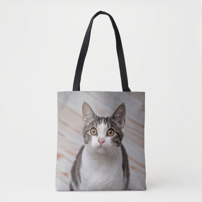Foto för Cat Lover-Personlig Tygkasse (Framsida)