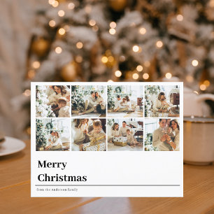 Foto för Collage Family   GOD JUL Vykort