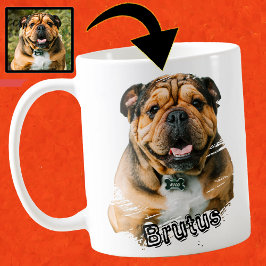 Foto för cute Fransk Bulldog Kaffemugg