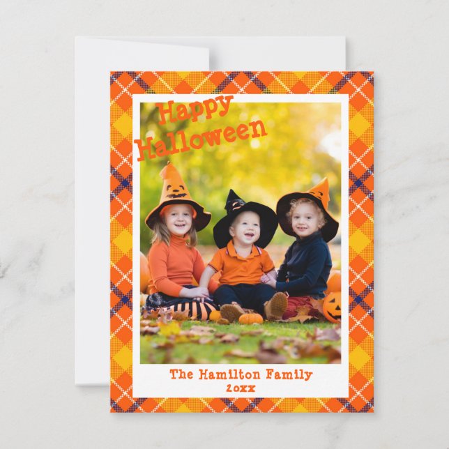Foto för Cute Roligt Orange Mönster Anpassningsbar (Framsida)
