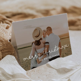 Foto för Cute Script God jul Helgkort