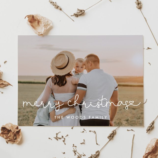 Foto för Cute Script God jul Julkort (Skapare uppladdad)