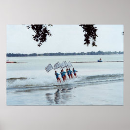 Foto för Cypress Gardens Florida Girls Vatten Ski Poster