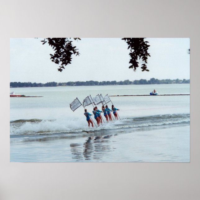 Foto för Cypress Gardens Florida Girls Vatten Ski  Poster (Framsidan)