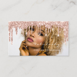 Foto för droppandear för glitter för snärtar f visitkort