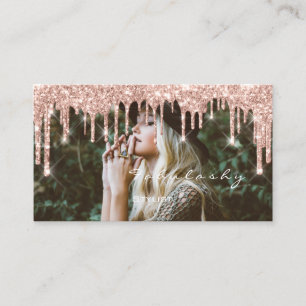Foto för droppandear för glitter för snärtar f visitkort