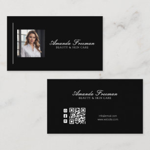 Foto för elegant Beauty & Skin Care Layout Visitkort