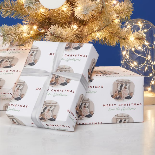Foto för Elegant God jul Family Namn Presentpapper (Helgdagar)