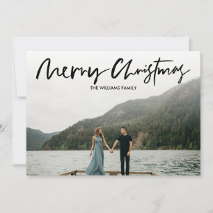 Foto för elegant med minimal GOD JUL Spara Datumet