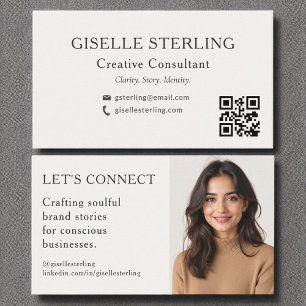 Foto för elegant Modern Minimal Professionell Visitkort