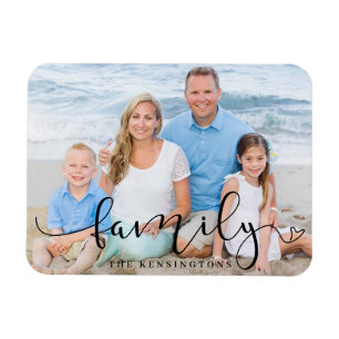 Foto för elegant Script Typography-familj Magnet