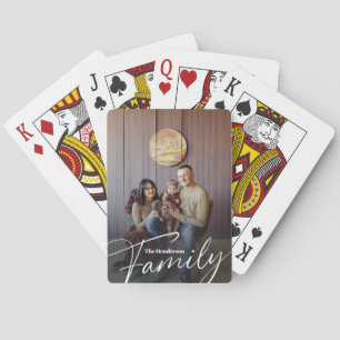 Foto för enkel Anpassningsbar-familj Casinokort