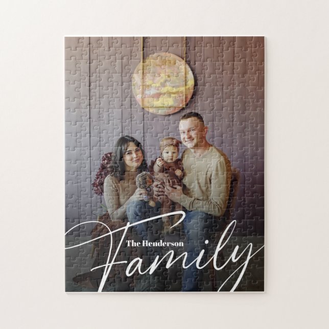 Foto för enkel Anpassningsbar-familj Pussel (Vertikal)