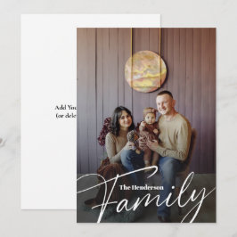Foto för enkel Anpassningsbar-familj Tack Kort
