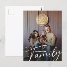 Foto för enkel Anpassningsbar-familj Vykort