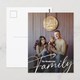 Foto för enkel Anpassningsbar-familj Vykort