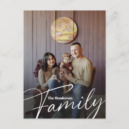 Foto för enkel Anpassningsbar-familj Vykort