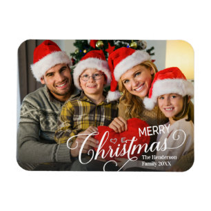 Foto för enkel Anpassningsbar i god jul Magnet