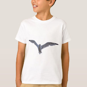 Foto för fågellovers flygande Sea Gull Wildlife Tee Shirt