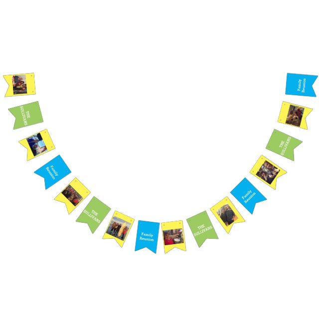 Foto för familj för familjmöte | och känd vimplar (Alla)